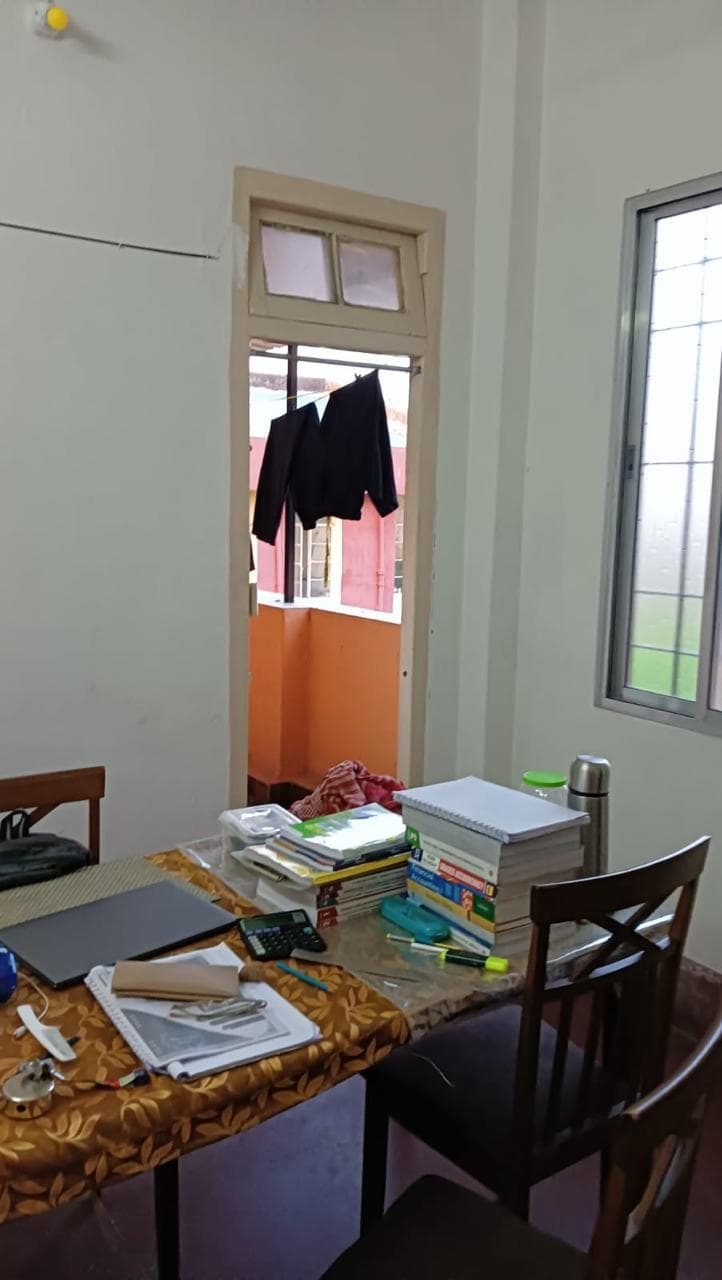 Study room with desk and chair